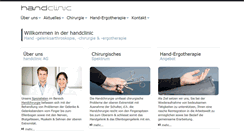 Desktop Screenshot of handclinic.ch
