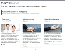 Tablet Screenshot of handclinic.ch