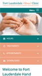 Mobile Screenshot of handclinic.com